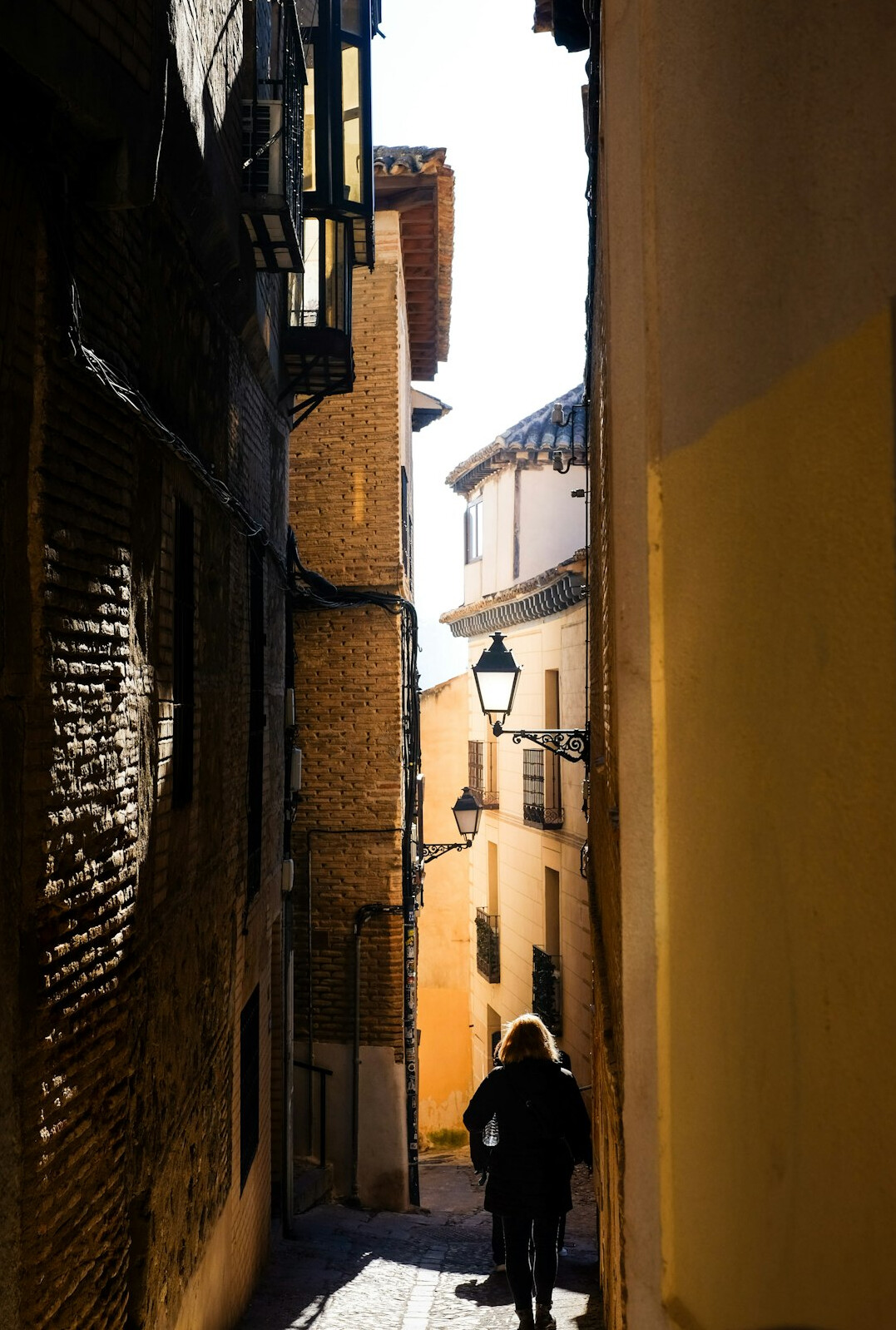 shadowy figure in alley