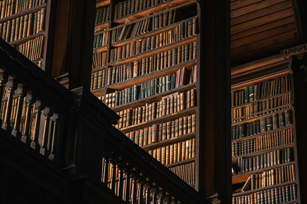 old library with books